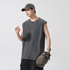 2026新款凉感背心男士夏季宽松大码运动吸汗无袖t恤潮薄健身，男装背心/马甲，电商D215