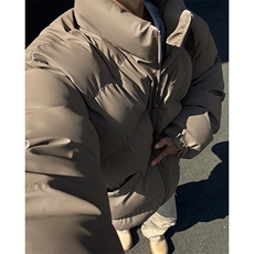 特批P105无差价冬款clean立领棉服中性加厚PU皮短款棉衣男女M2908，男装棉衣，电商A001-1