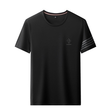 夏季新款男士短袖T恤时尚休闲条纹短袖T恤薄款半袖男装QS2070-P60，男装T恤，星座1105-3