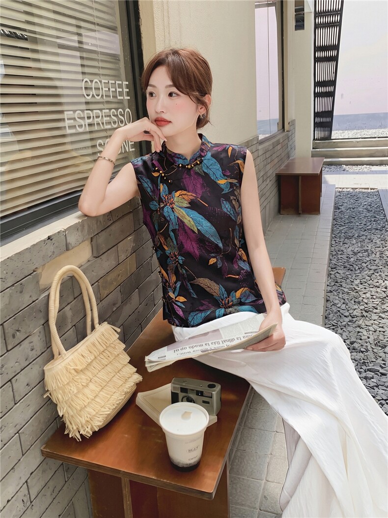 2026年夏季植物花卉时尚潮流轻薄两件套,女装套装/套裙,秀美人生
