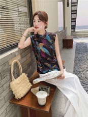 2026年夏季植物花卉时尚潮流轻薄两件套，女装套装/套裙，秀美人生