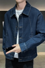 轻熟风男士秋冬休闲牛仔2025秋季长袖夹克店主风JK8013-P125，男装夹克，电商A236