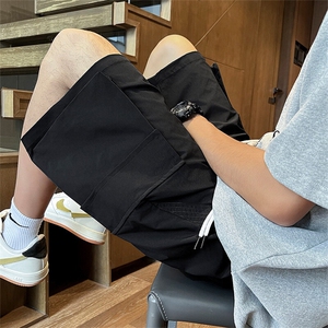 夏季新款美式工装休闲西裤男士潮流宽松运动五分短裤HZ9912特P33图片