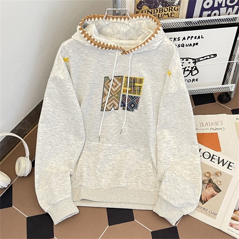 美式藏青连帽刺绣卫衣WE09P50,男装卫衣,星座1116-2