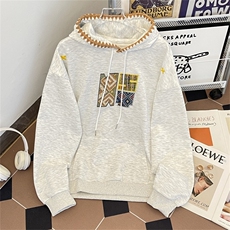 美式藏青连帽刺绣卫衣WE09P50，男装卫衣，星座1116-2