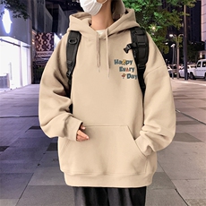 CM117新品重磅纯棉纯连帽卫衣秋冬外套卡通印花帽衫，女装短外套，星座304A-1