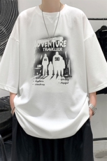 冰丝七分袖t恤男大码五分袖男短袖男中袖Q11374-P30，男装T恤，电商A040