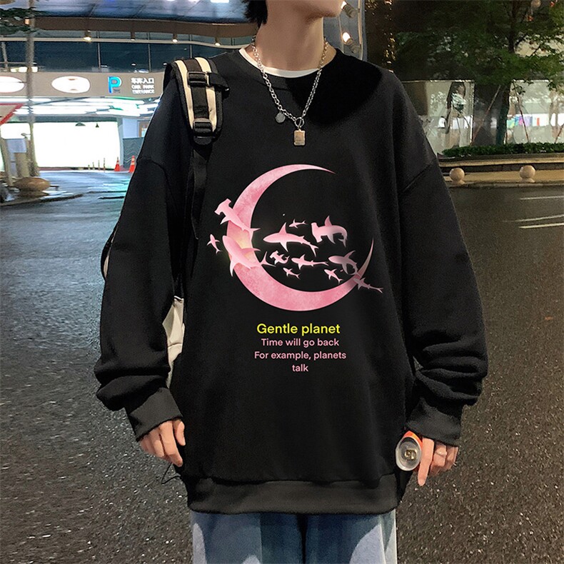 S6209-P28加绒款-P33秋季圆领卫衣男大码韩版宽松长袖外套,男装卫衣,电商A040