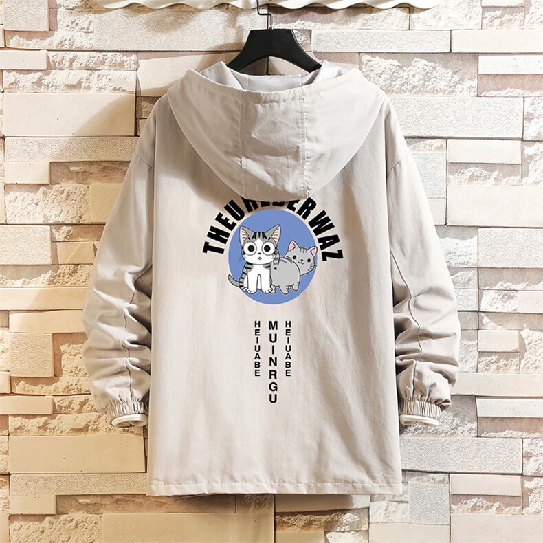 JK41160-P85 加棉款-P115  纯棉连帽夹克男士大码工装夹克男 砖墙图片