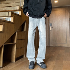 高个子加长弹力裤子男牛仔裤微喇美式高街188cm115休闲裤KZ034P65，男装休闲裤，电商B312