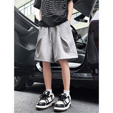 日系cityboy纯色工装短裤男士夏季外穿薄款宽松休闲男生五分裤子，男装牛仔裤，星座1210-1