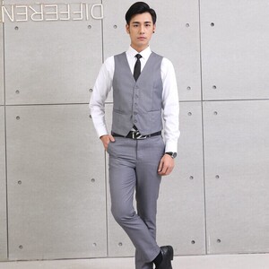 LY8588-M-M2 P29马甲工作服西装伴郎服职业装大码礼服男西装马甲图片