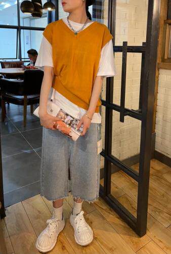 现货夏季新款针织冰丝马甲，女装马夹，青菜萝卜