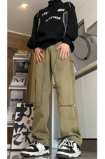 有视频现货伐木工装牛仔裤男宽松直筒GK07-P55-限价68，男装牛仔裤，星座310A-1