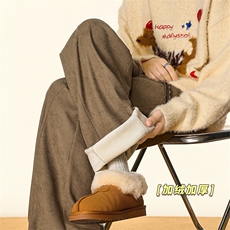 冬季加绒休闲裤扎染美式卫裤保暖阔腿裤男5D2119-TP3268，男装休闲裤，电商A102