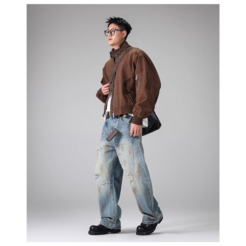 有货DJK312-特批90抖音高质量潮牌棒球服飞行员夹克,男装夹克,星座603-2