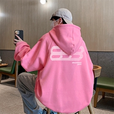 已注册港风华棉得物抖音直播高品质宽松男休闲连帽卫衣W5221P40，男装卫衣，电商C408-1(原B339-1)