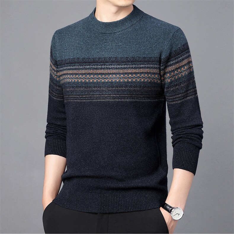 CM61027钱塘2020-2中青年男士冬季厚款百搭简约新款羊毛衫P152,男装针织衫/毛衣,钱塘207-2