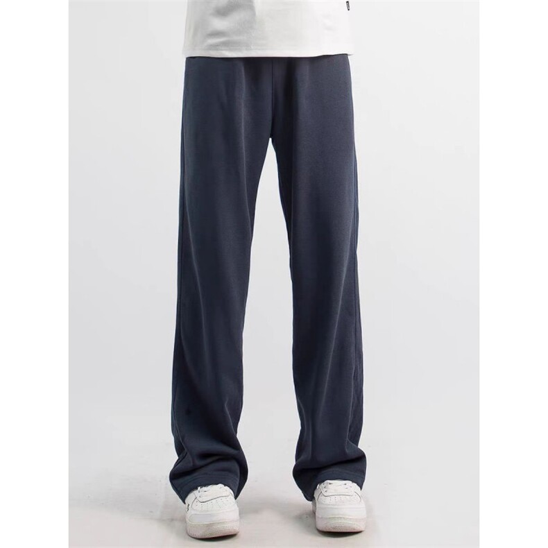 藏青休闲直筒裤运动裤日系男生垂感卫裤KZ578JR特35，男装休闲裤，星座417-3