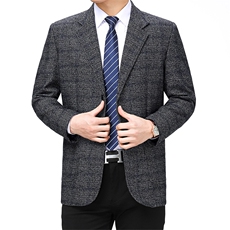 2023春秋季新款西服男商务休闲中年薄款小西装外套单西男免烫便西，男装西服，电商B212（原钱塘6029）