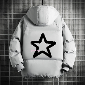 控128加绒面包服男大码羊羔毛衣男MY16286-P100图片