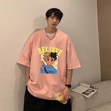 麂皮绒短袖t恤男大码半袖男JD82271-P25，男装T恤，电商A040