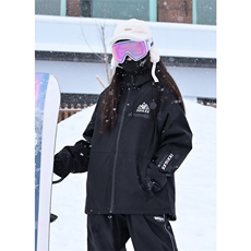 冬款户外加棉加厚单板双板防风防水连帽滑雪服男女同款HF66-P165，男装棉衣，电商A001-1