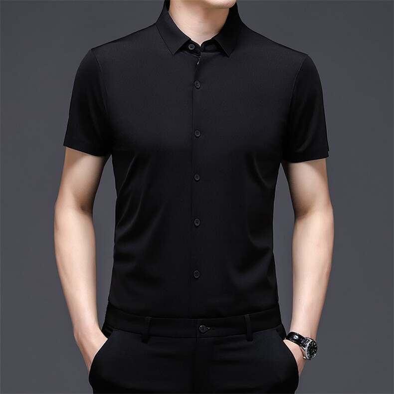 AD9119钱塘2020-3夏季男士无痕高端商务休闲短袖衬衫P80,男装衬衫,钱塘207-3