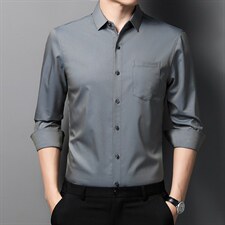 男式服装春秋季新款衬衫男长袖翻领休闲四季可穿衬衣XY2208-P60，男装衬衫，星座1105-3