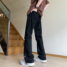 夏季美式高街破洞铆钉牛仔裤货号K750P60，男装牛仔裤，电商A063