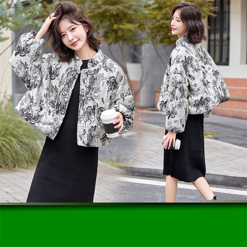 现货2024冬季新款小众设计时尚休闲简约羽绒服,女装羽绒服,深水步
