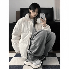现货高品质美式高街冬季重磅三防羽绒棉衣男女加厚外套棉服冬，男装棉衣，电商A486-1