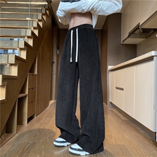 抖音品质春季新款潮流麦穗条宽松休闲裤B315-K25671-特P35控68，男装休闲裤，电商B315