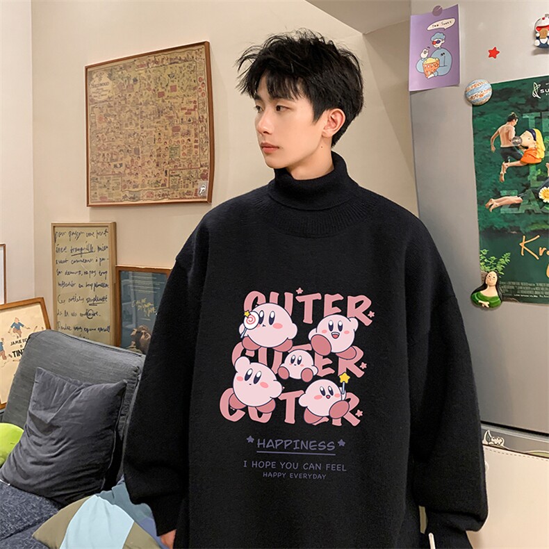 控68高领毛衣男士大码内搭毛线衣男GM45310-P45加绒款-P65,男装针织衫/毛衣,电商A040