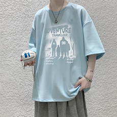 华夫格t恤男短袖男大码五分袖大皂风HT73374-P22，男装T恤，电商A040