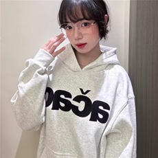 设计感字母印花卫衣男女春秋季美式撞色修身辣妹短款露脐上衣，男装卫衣，四季星座505