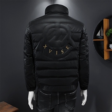 冬季新款亮面立领羽绒服男士潮流休闲外套钱塘2027-2302-特P180，男装羽绒服，钱塘6025