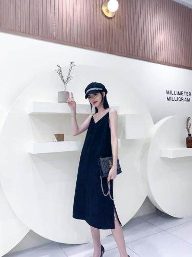 现货，极简轻奢吊带连衣裙，女装背心吊带，SUKEYI 舒可衣