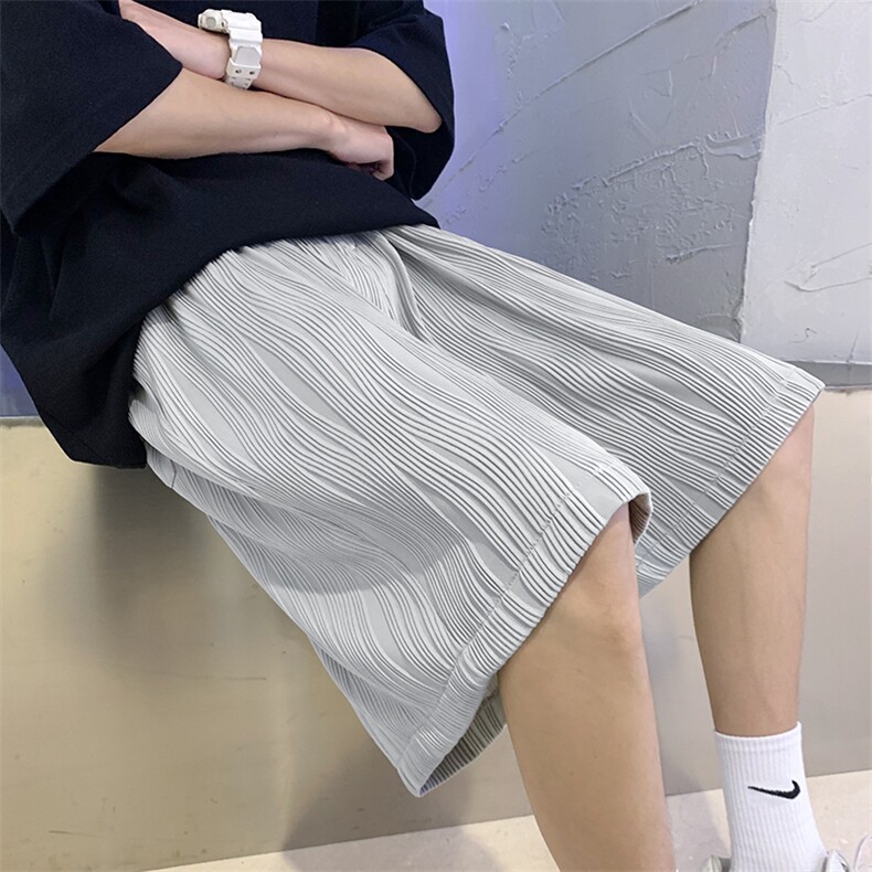 2025夏季新款港风直筒薄款休闲运动裤男潮流短裤D201-DM154-P35，男装牛仔裤，电商D321-1