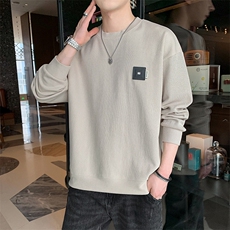 W3255-P60秋季休闲圆领卫衣男长袖T恤打底衫，男装T恤，电商D310B-1