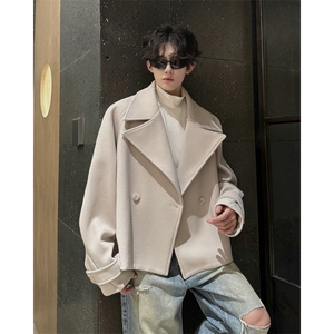 加棉加厚毛呢大衣宽松显瘦外套潮504-F31-P85控128(加棉P95控138)图片