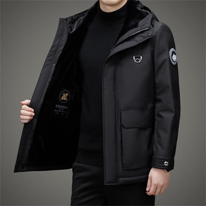 L682钱塘2020-2秋冬中年男士休闲百搭连帽羽绒服外套数据好P310图片