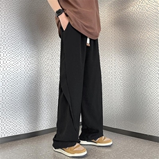 夏季百搭冰丝休闲裤男高街潮流中性长裤子G263/P36，男装休闲裤，电商D202-1
