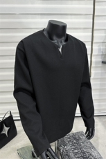 假模25春季打底衫宽松长袖T恤春装V字亨利领男套头上衣S389特P28，男装T恤，电商A233-1