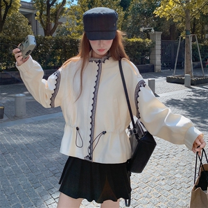 现货春秋装新款轻奢发重工刺绣小香风衣外套女潮182-8676P185K268图片