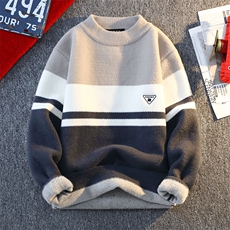 【抖音得物】2025秋季时尚毛衣针织衫男士圆领宽松长袖，男装针织衫/毛衣，电商A113