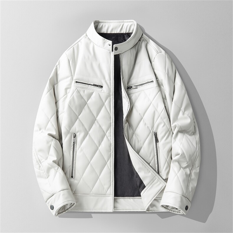 68708-P115pu皮棉衣男士冬季加厚棉服韩版青年机车皮夹克外套,男装夹克,电商D310B-1
