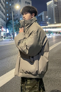 冬季外景新款面包服男宽松保暖棉衣痞帅百搭立领外套MF11883/P120图片