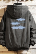 NM53143-P140牛仔外套男大码加厚加绒棉衣男羊羔毛棉服男，男装棉衣，电商A040A