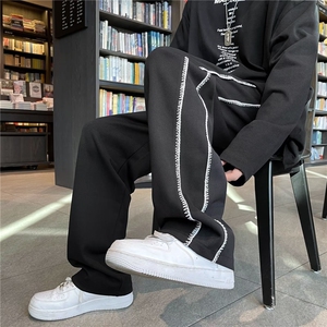 抽绳反光裤子男秋季潮牌高街嘻哈潮流百搭Q11P30